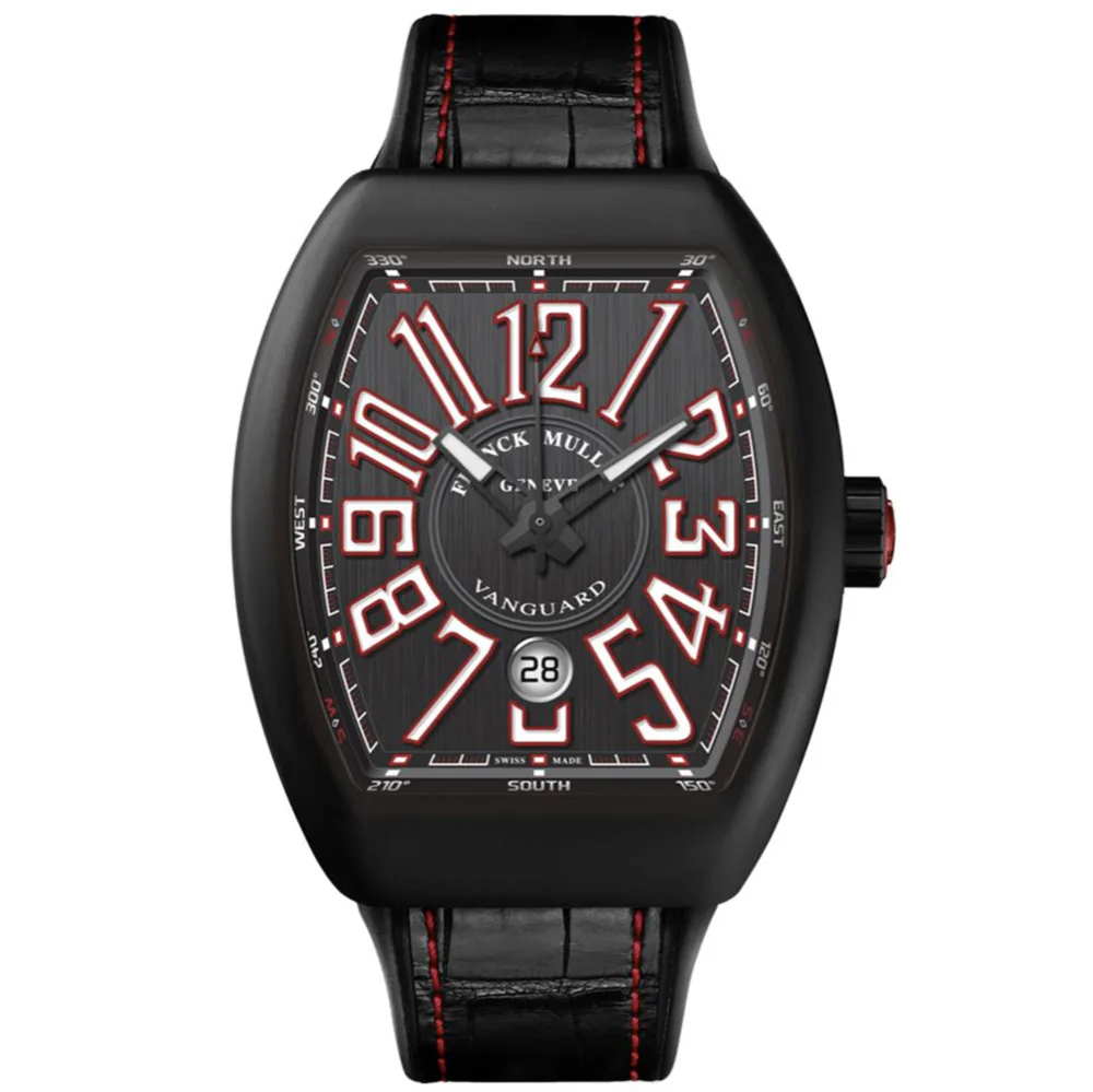 Franck Muller Vanguard STEEL 45MM BLACK RED